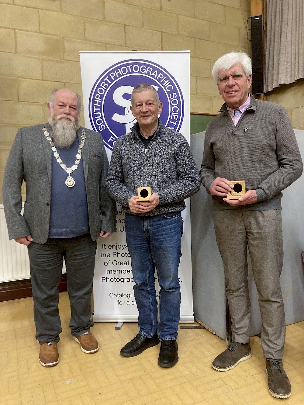 Rob and Andy receive their medals
